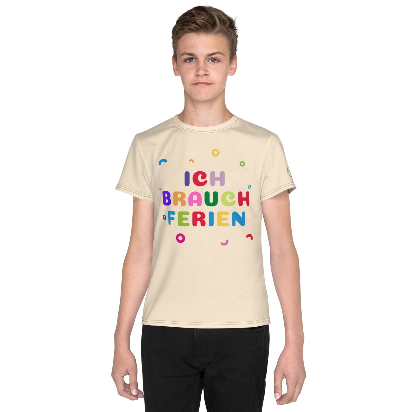 T-Shirt mit Rundhalsausschnitt - ich brauch Ferien