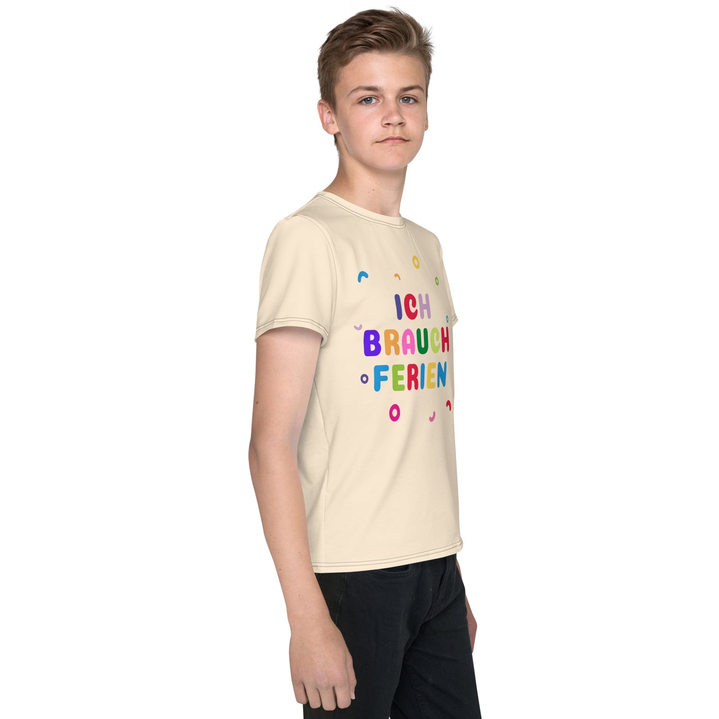 T-Shirt mit Rundhalsausschnitt - ich brauch Ferien