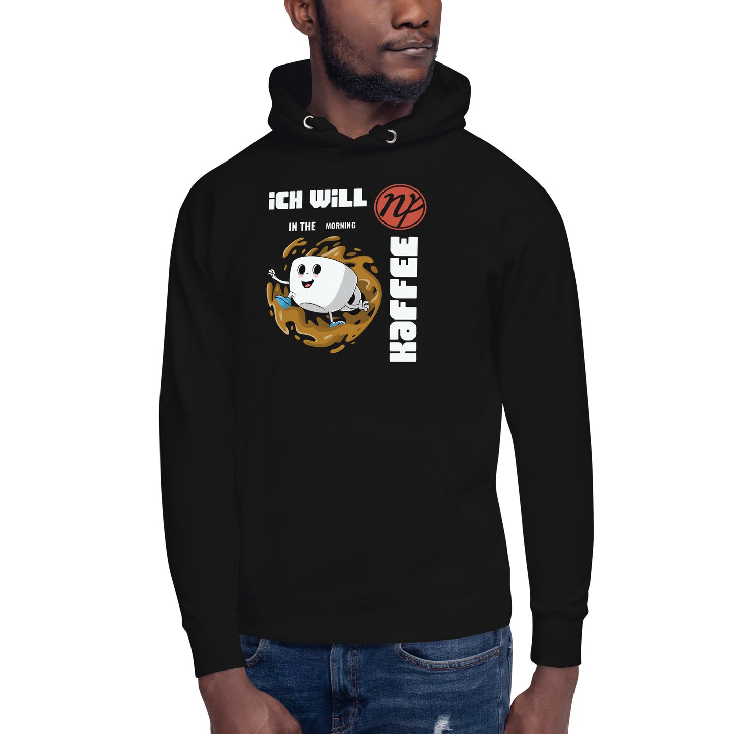 Uni-Kapuzenpullover - ich will Kaffee