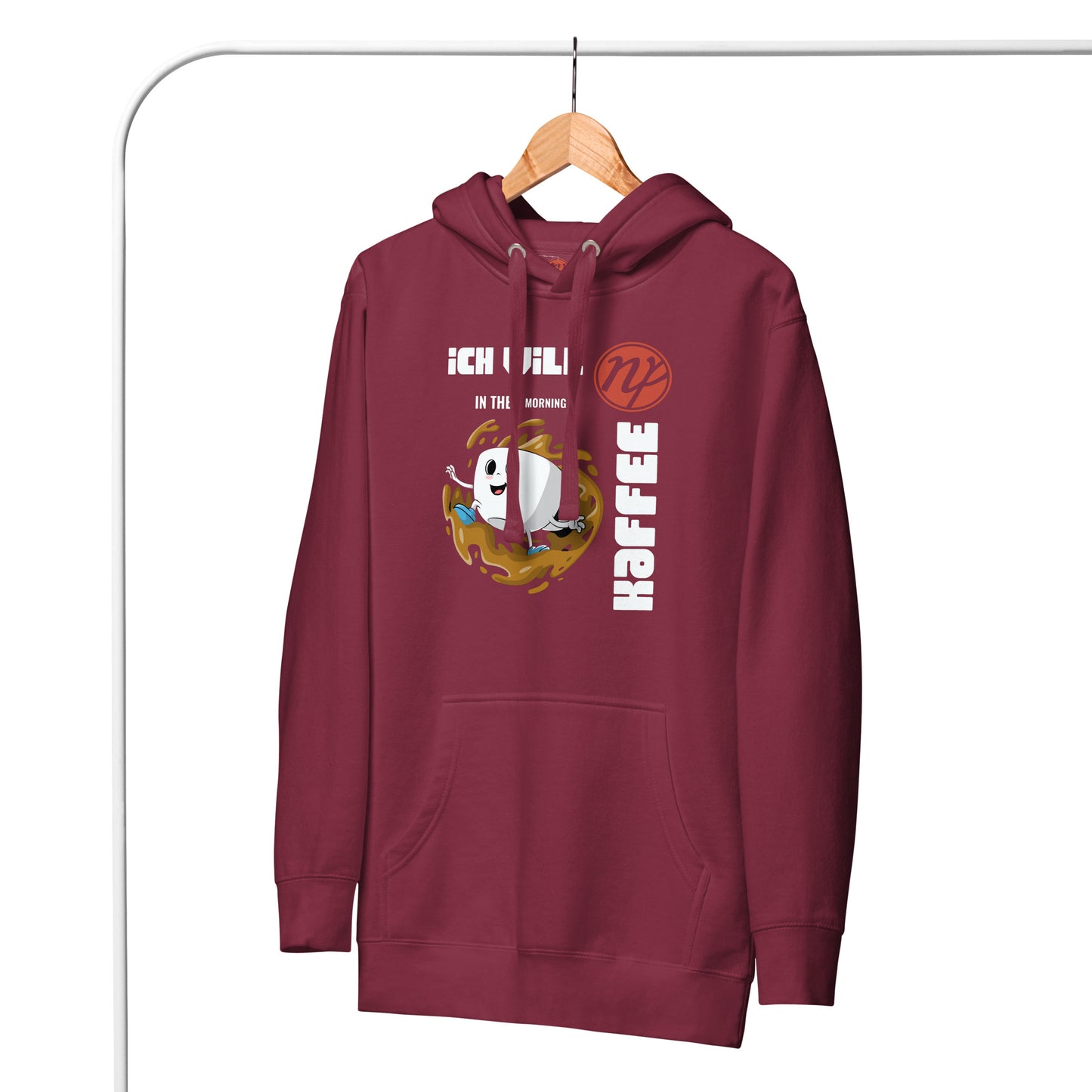 Uni-Kapuzenpullover - ich will Kaffee
