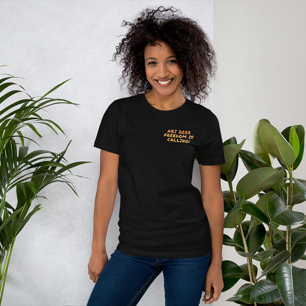 Unisex-T-Shirt ABI 2023 freedom is calling