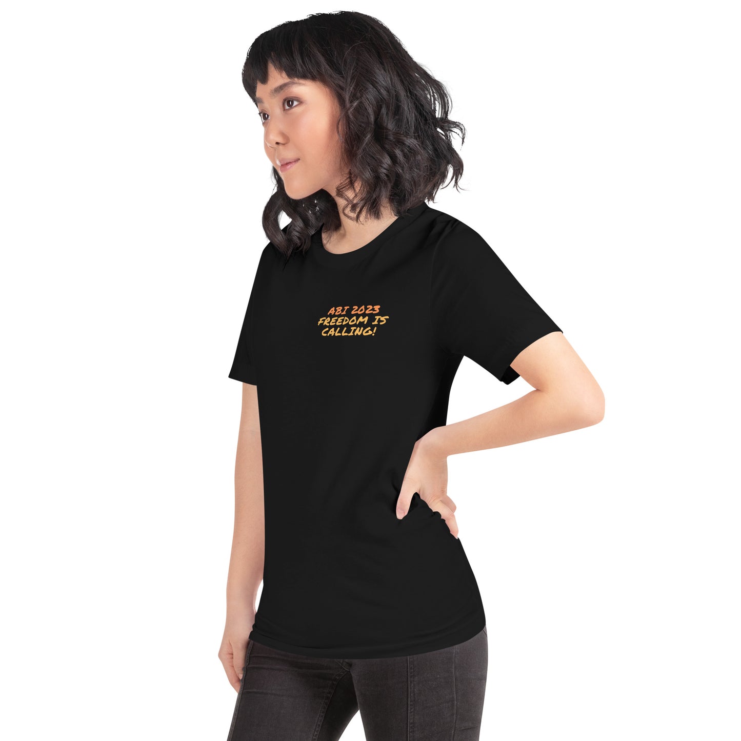 Unisex-T-Shirt ABI 2023 freedom is calling