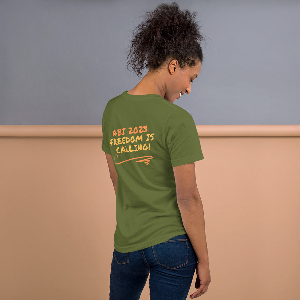Unisex-T-Shirt ABI 2023 freedom is calling