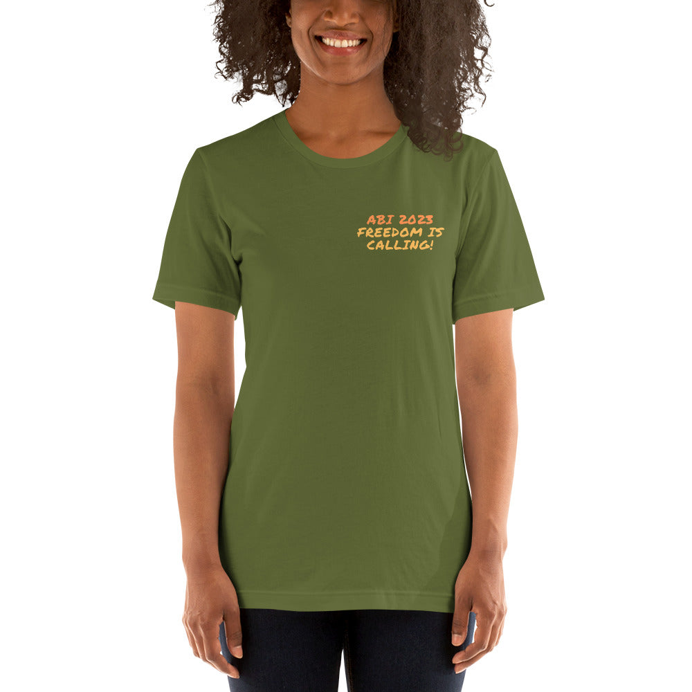 Unisex-T-Shirt ABI 2023 freedom is calling