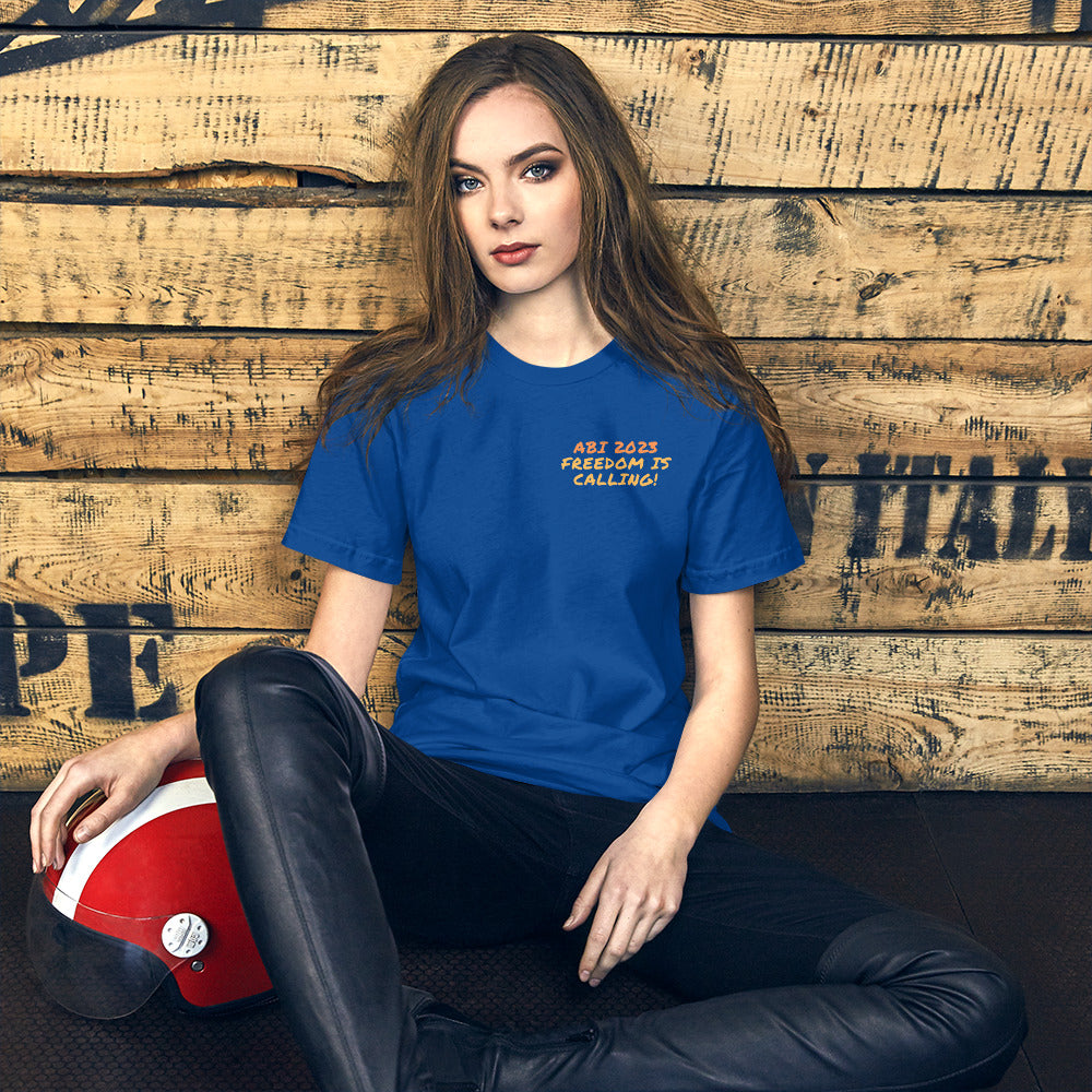 Unisex-T-Shirt ABI 2023 freedom is calling