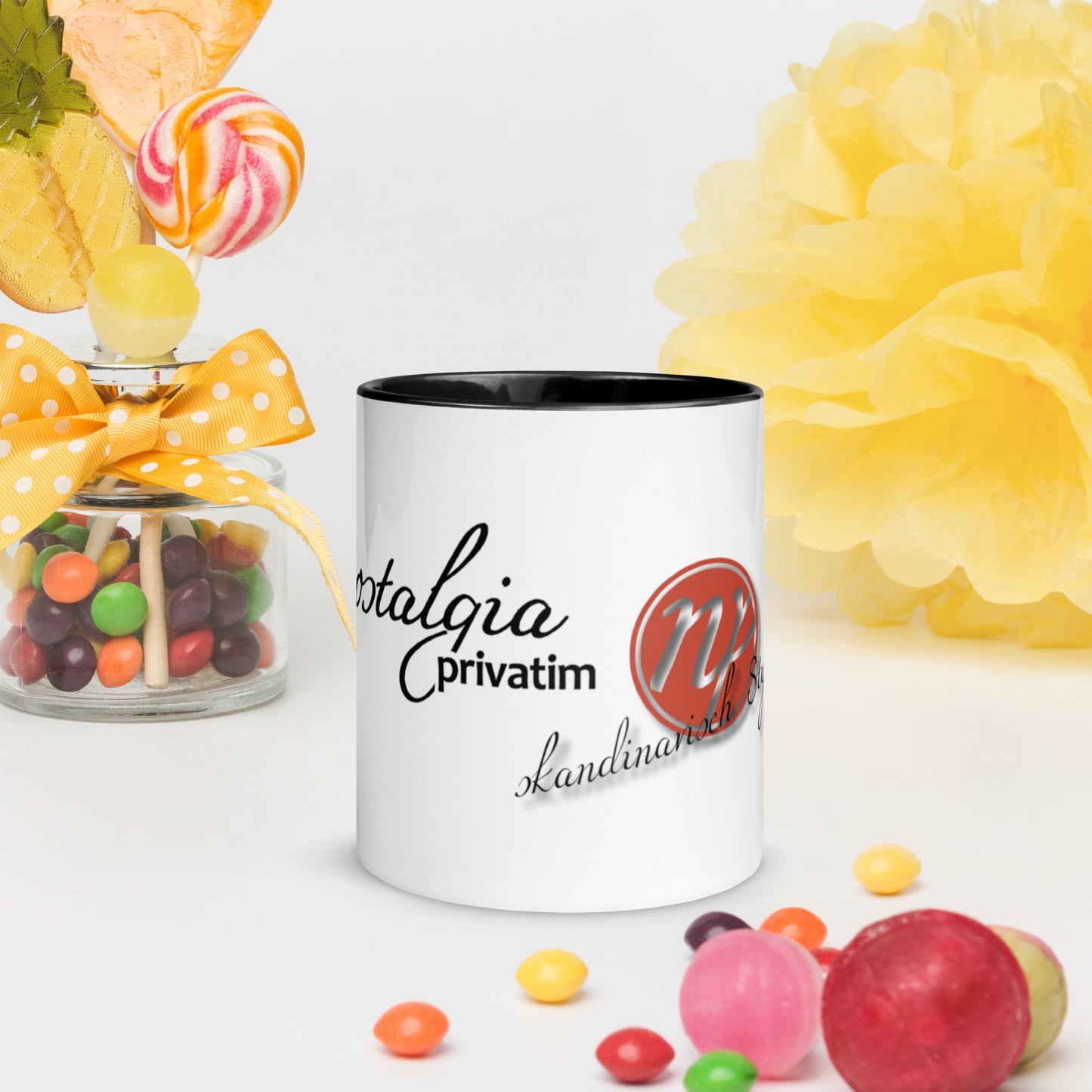 Nostalgia privatim - Tasse mit farbiger Innenseite