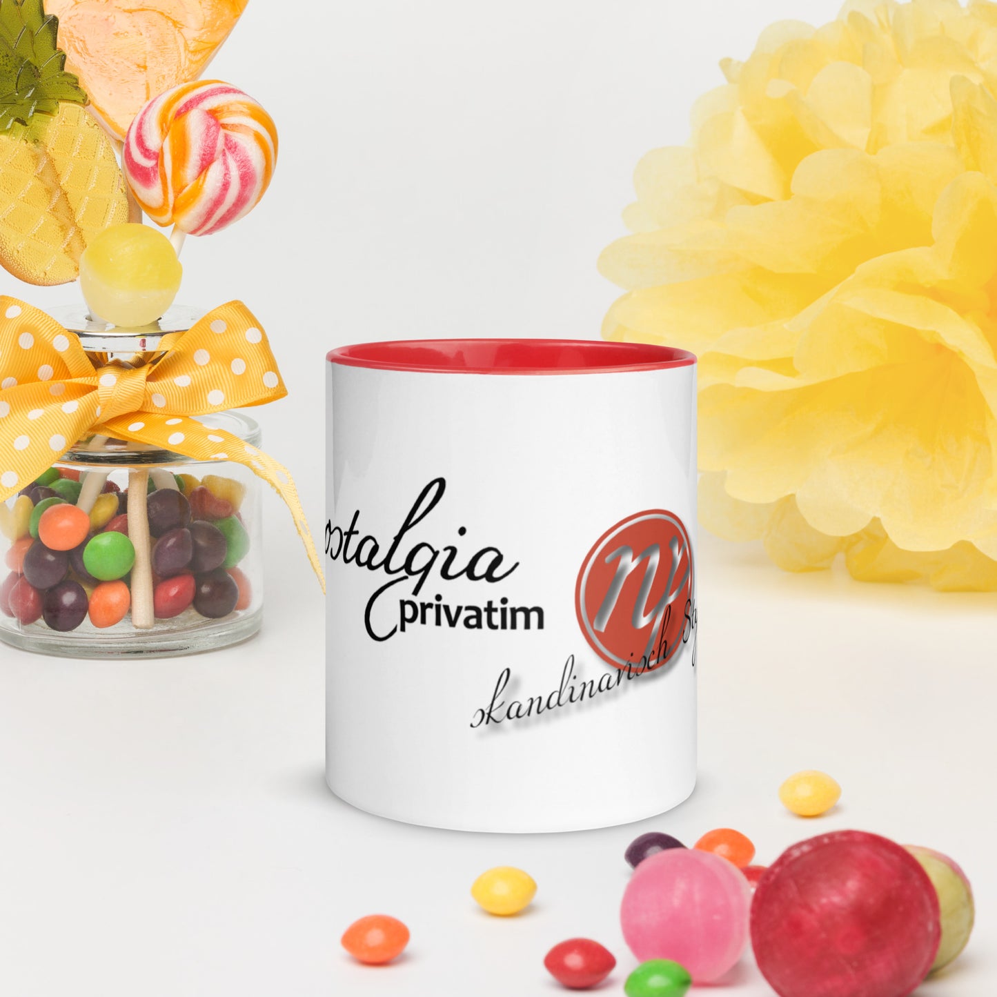 Nostalgia privatim - Tasse mit farbiger Innenseite