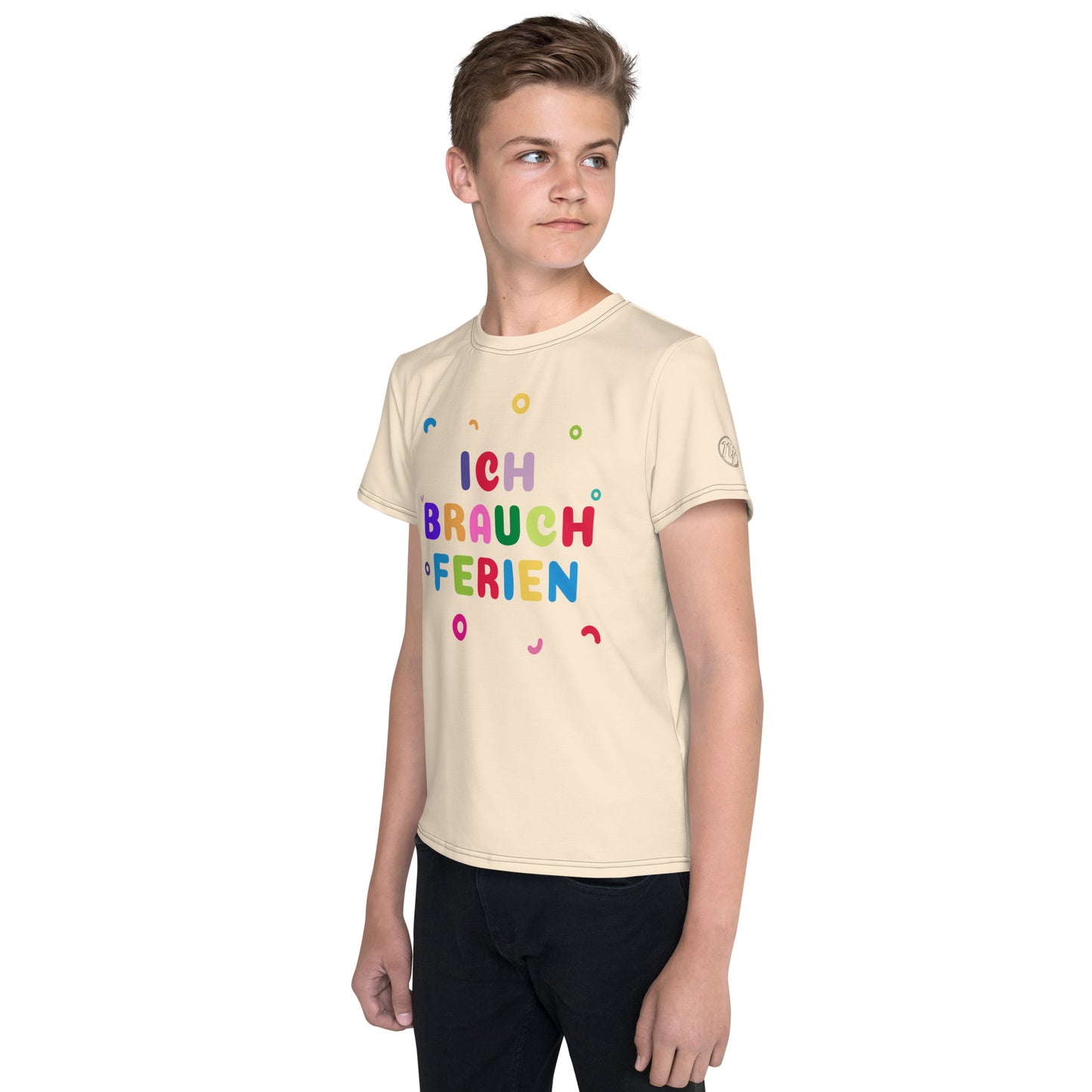 T-Shirt mit Rundhalsausschnitt - ich brauch Ferien