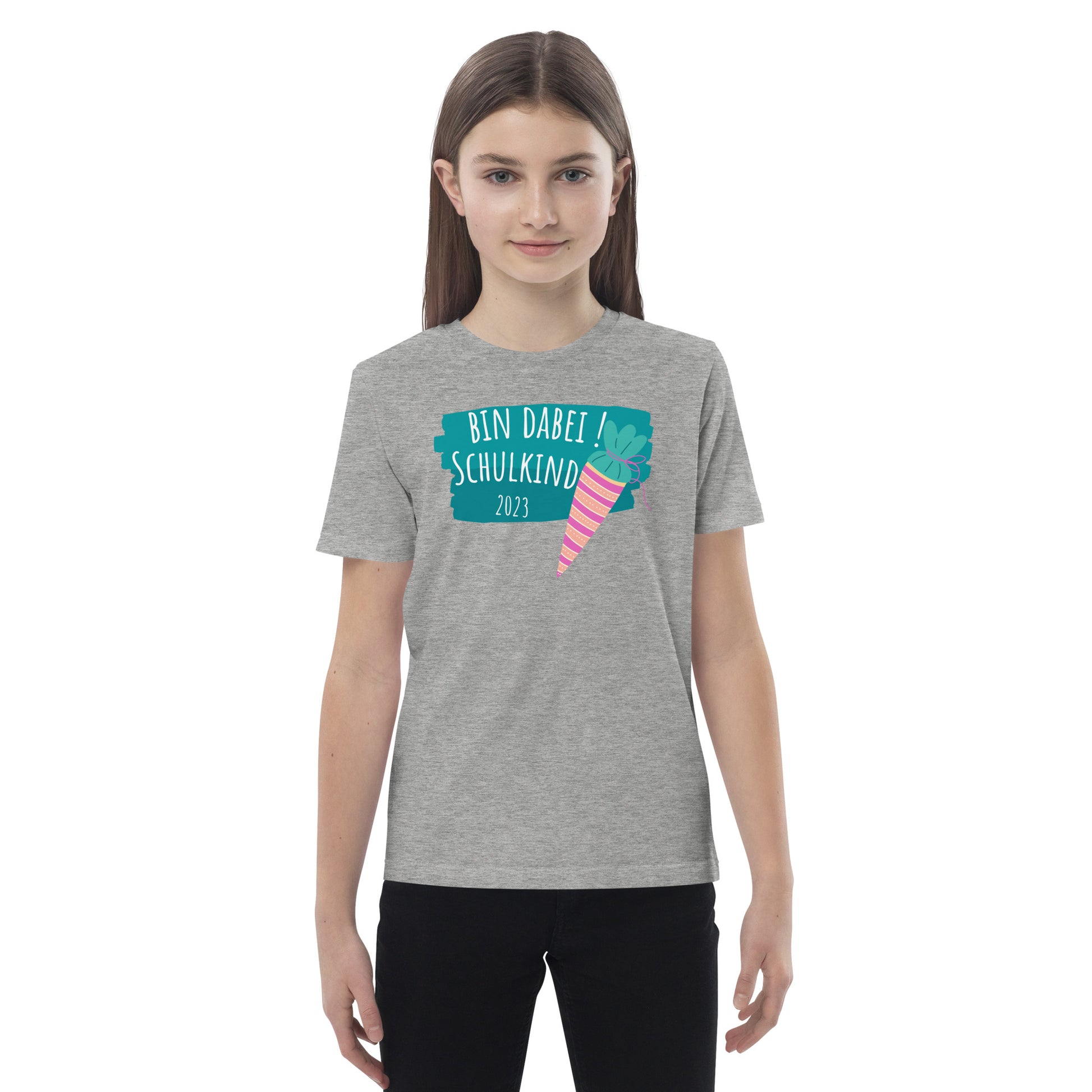 Kinder – Bio-Baumwoll-T-Shirt - nostalgia-privatim-shop 2023 Bin dabei für Schulkind