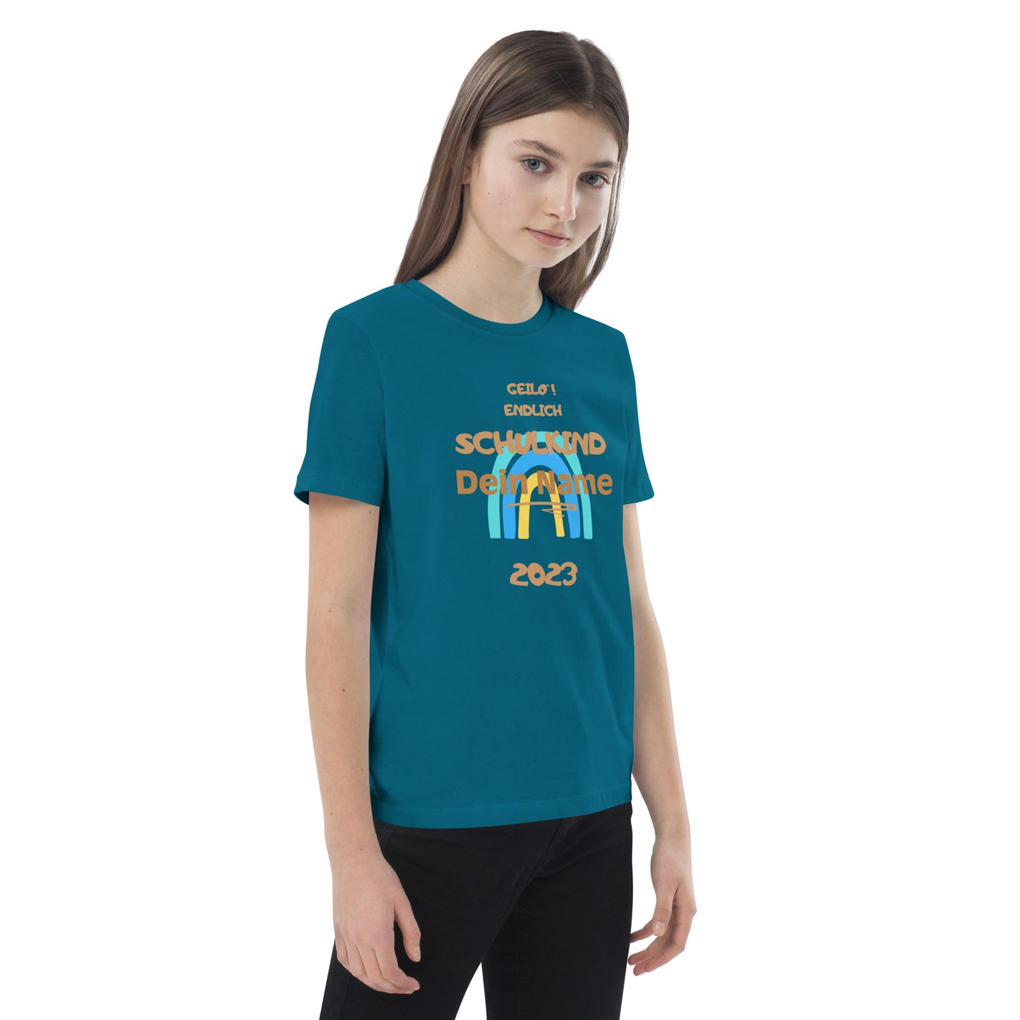 Bio-Baumwoll-T-Shirt für Kinder - Geilo, endlich Schulkind